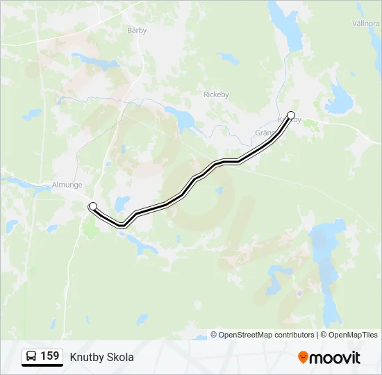 159 Bus Line Map