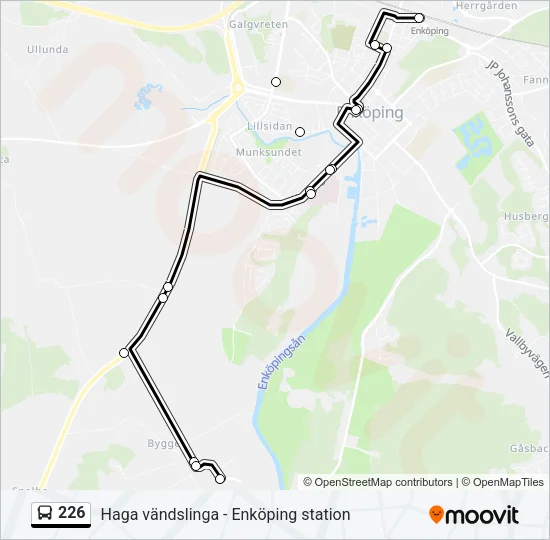 226 Bus Line Map
