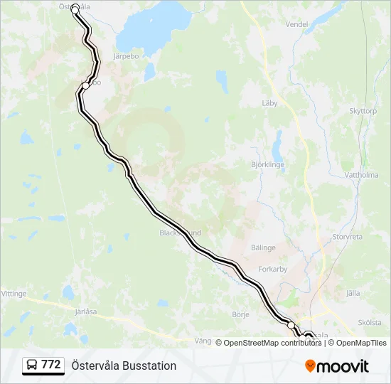 772 Bus Line Map