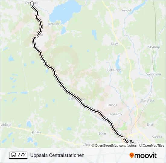 772 Bus Line Map