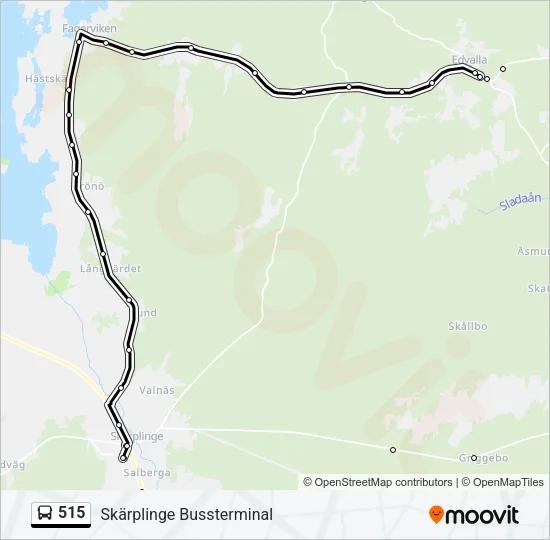 515 Bus Line Map