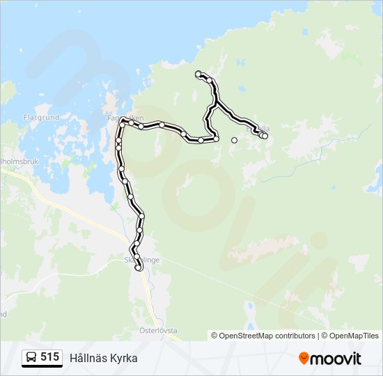 515 bus Line Map