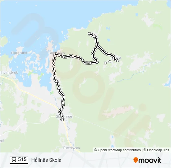 515 Bus Line Map