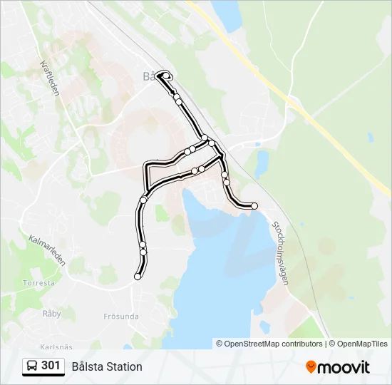 301 Bus Line Map