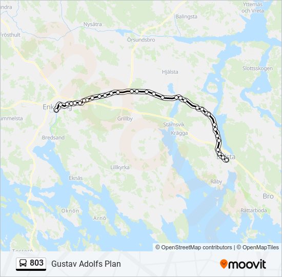 803 Buss Line Map