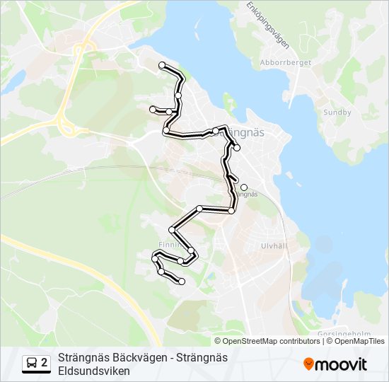 2 bus Line Map