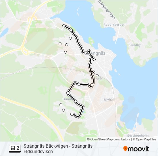 2 bus Line Map