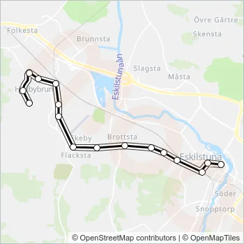3 Bus Line Map
