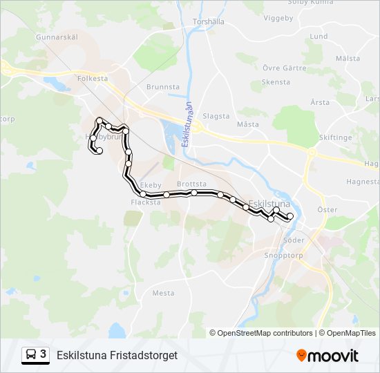 3 bus Line Map