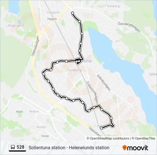 528 Bus Line Map