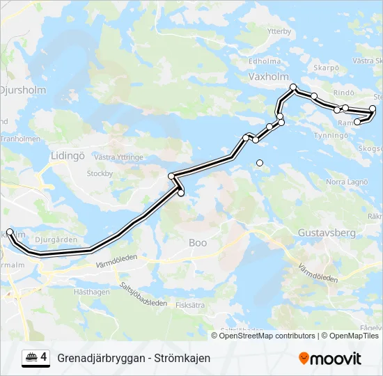 4 Ferry Line Map