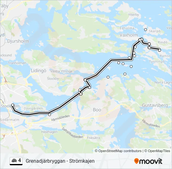 4 Ferry Line Map