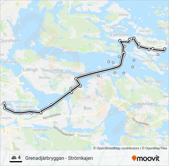4 Ferry Line Map