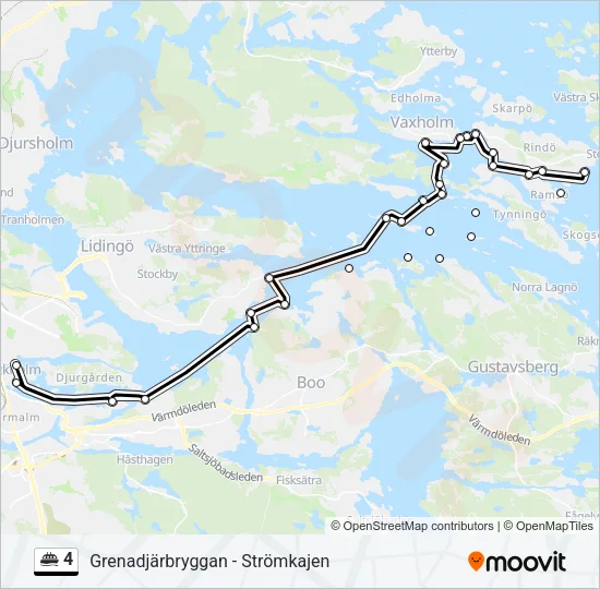 4 Ferry Line Map