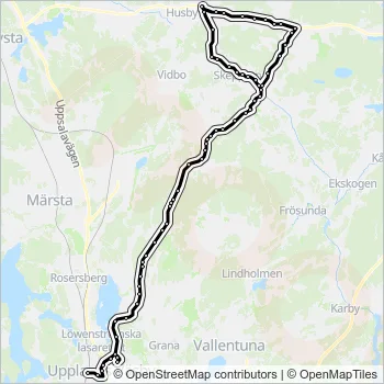 531 Bus Line Map