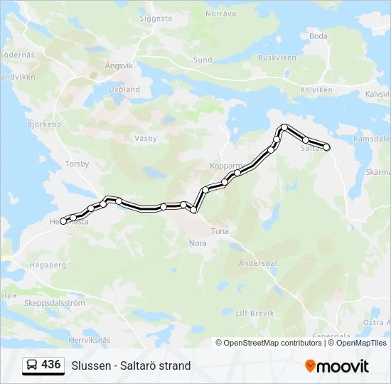 436 Bus Line Map