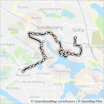 129 Bus Line Map