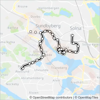 129 Bus Line Map