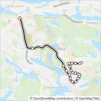 823 Bus Line Map