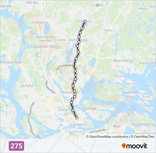 27S Light Rail Line Map