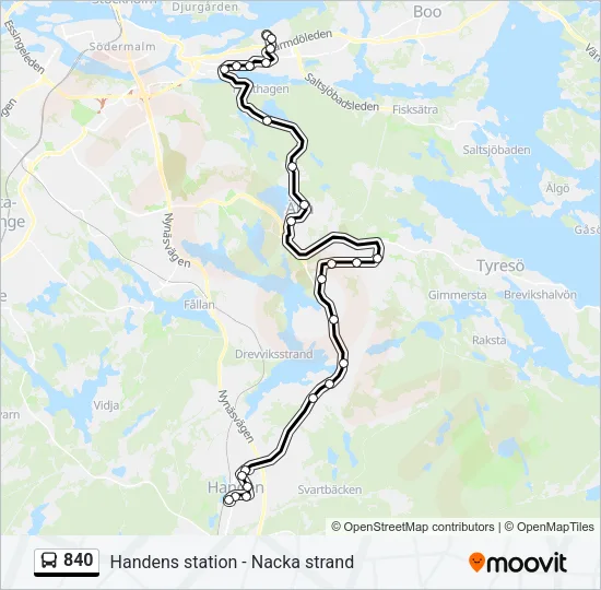 840  Line Map