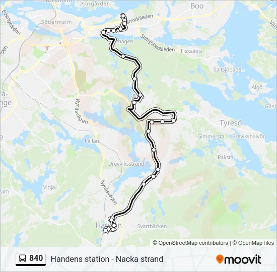 840  Line Map