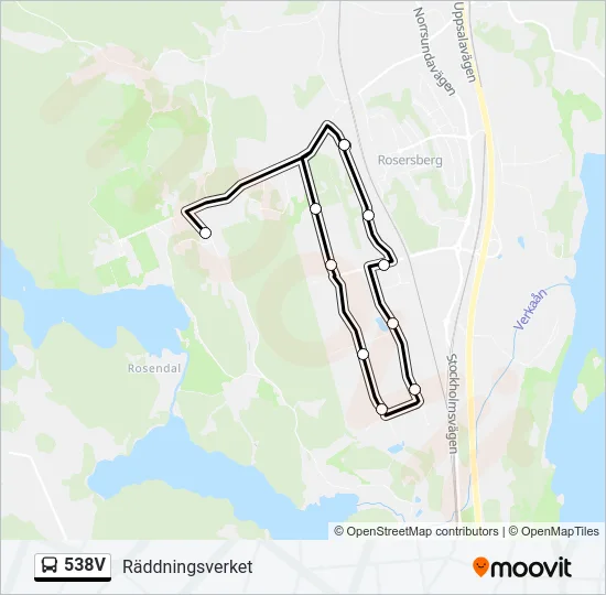 538V  Line Map