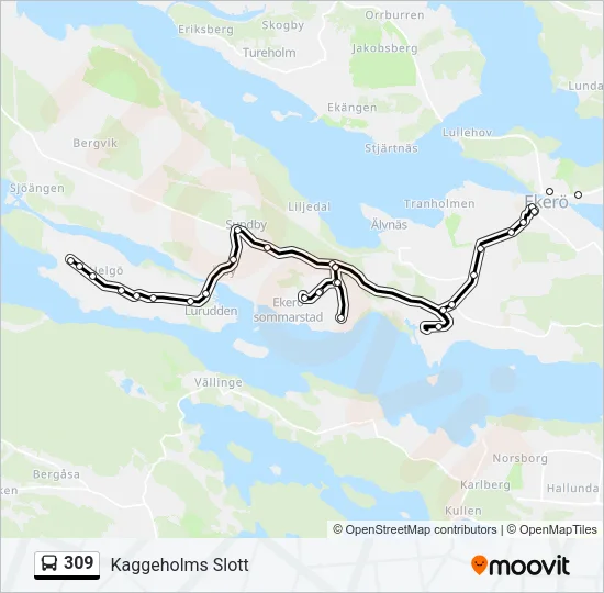 309 Bus Line Map