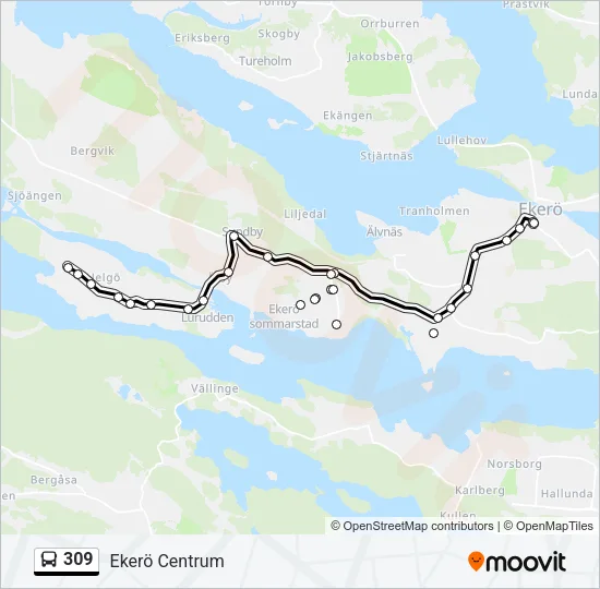 309 Bus Line Map