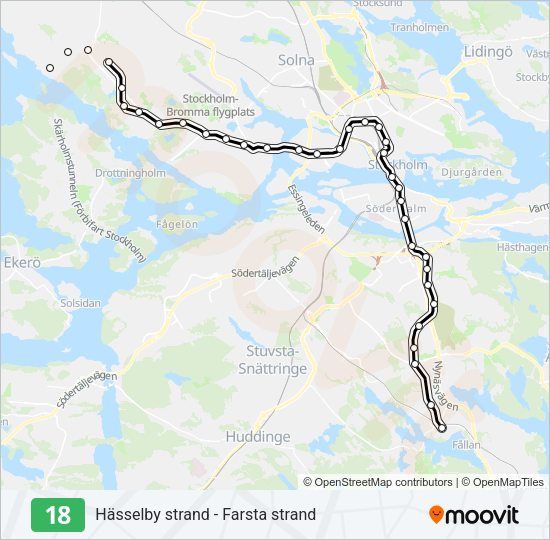 18 Metro Line Map