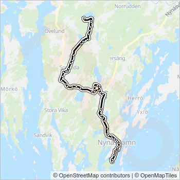 858 Bus Line Map
