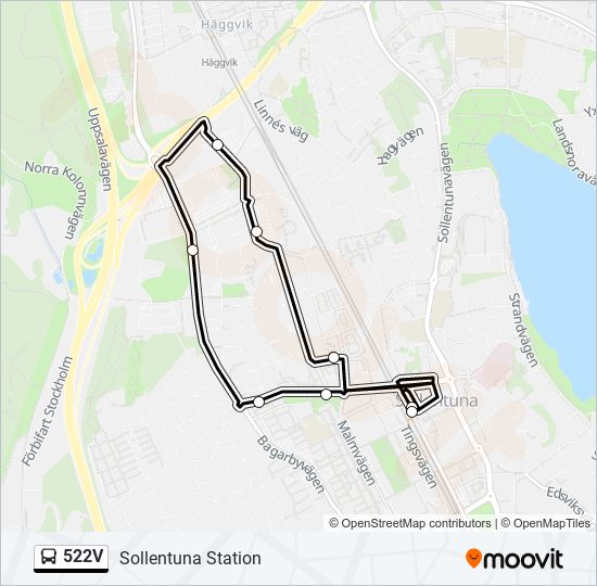 522V  Line Map