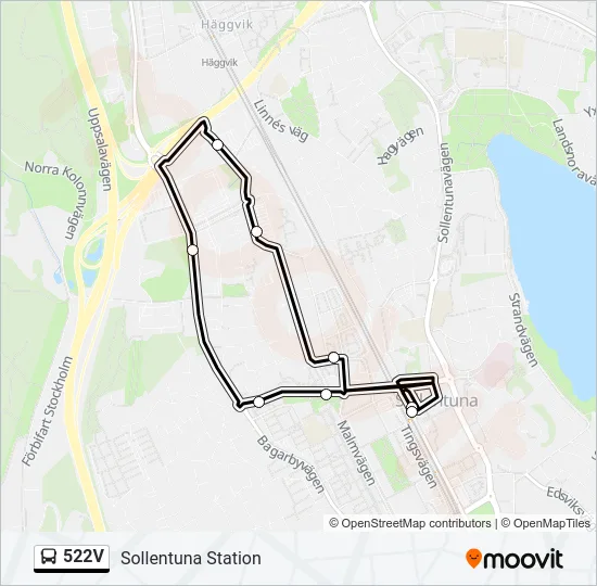 522V  Line Map