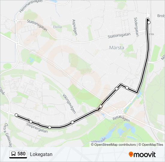 580  Line Map