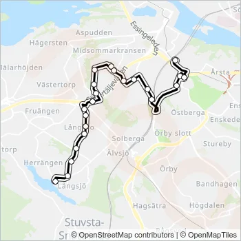 141 Bus Line Map