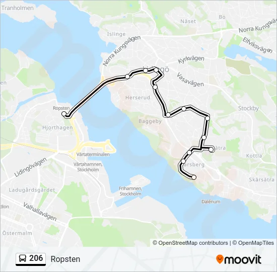 206  Line Map