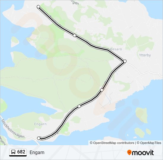 682 bus Line Map