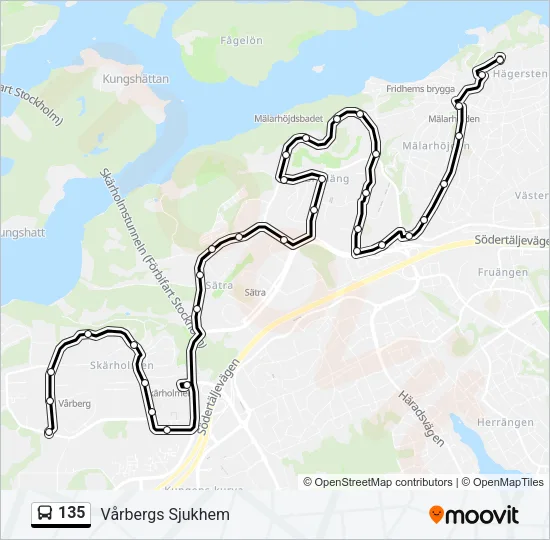 135  Line Map