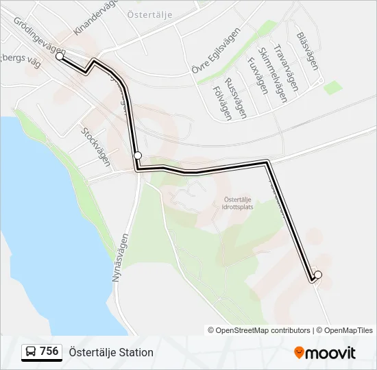 756 Bus Line Map