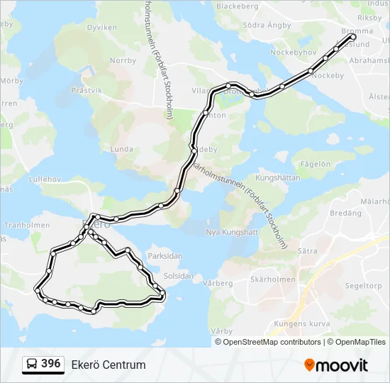 396 Bus Line Map