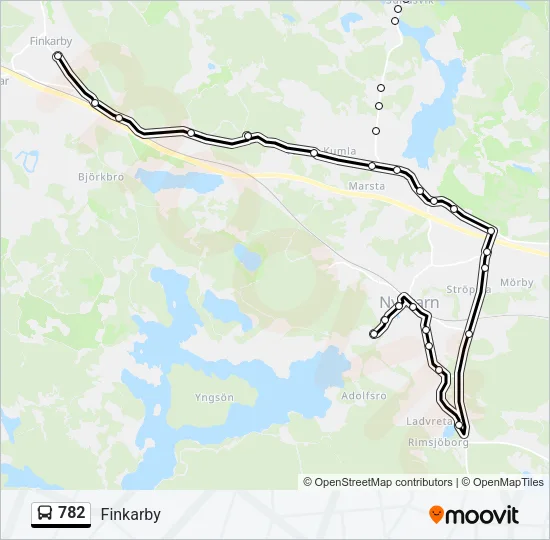 782 Bus Line Map