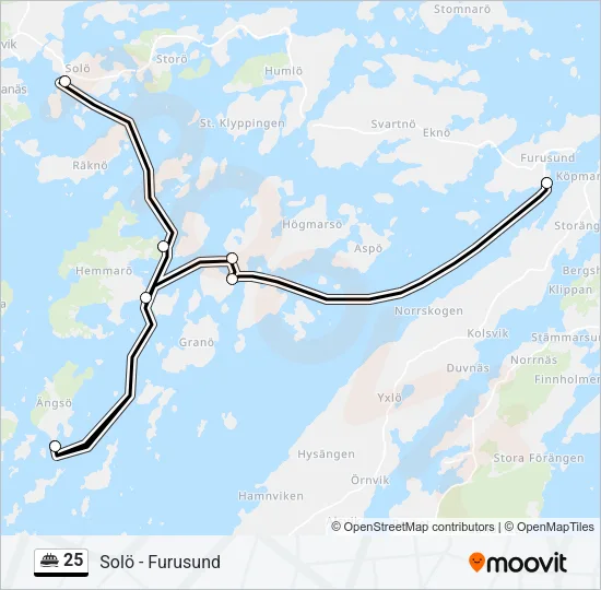25 Ferry Line Map