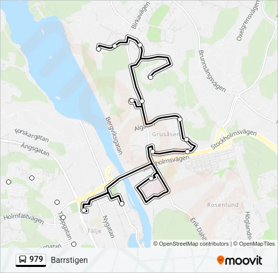 979 Bus Line Map