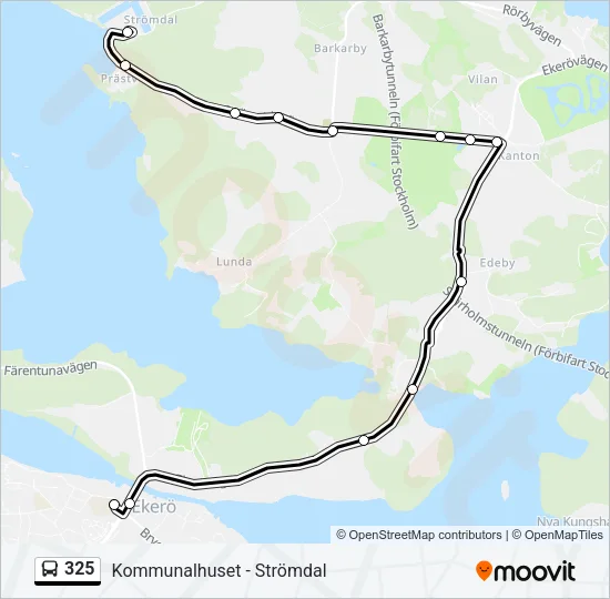 325 Bus Line Map