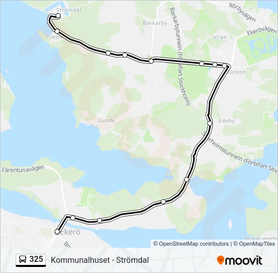 325 Bus Line Map