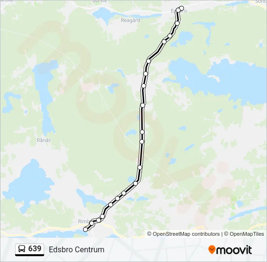 639 Bus Line Map