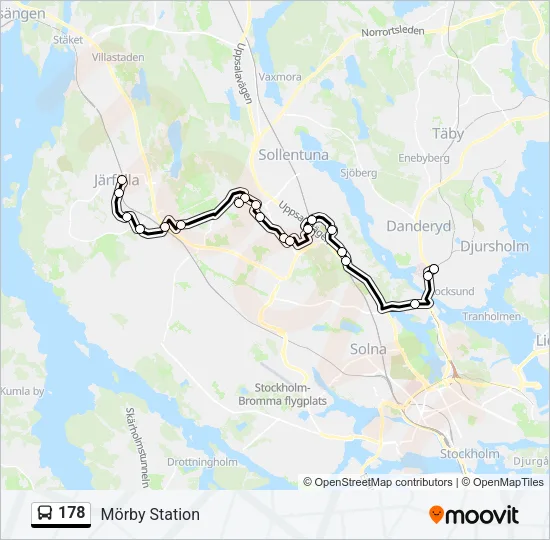 178 Bus Line Map