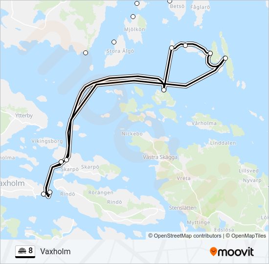 8 ferry Line Map