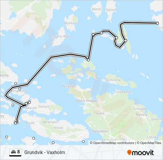 8 Ferry Line Map