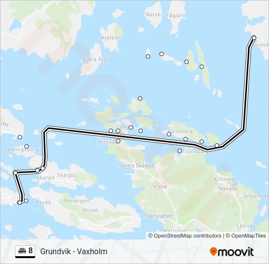 8 Ferry Line Map